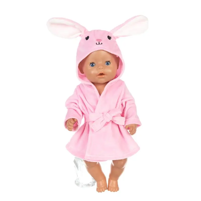 1 pz accappatoio Animal Suit Fit 17 pollici Animal Suit Fit 43cm Baby New Born Doll Clothes