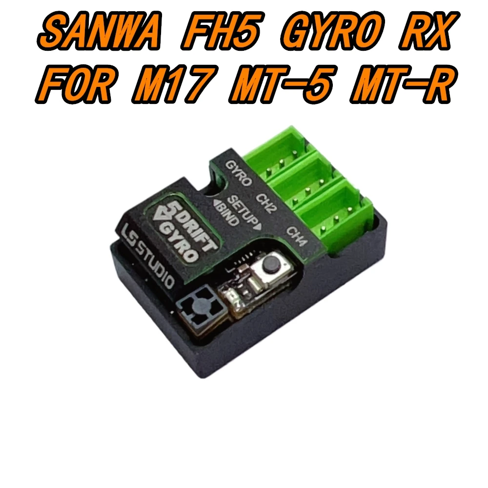 Gt55Racing Sanwa M17 Fh5 4Ch Antenna A Torre Ricevitore Nano Giroscopio Con Shell3 Dsk-801 Per M17 Mt-5 Mt-R