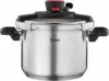 Clipso Stainless Steel Pressure Cooker 6.3 Quart, Induction , Secure locking System, One Hand System, Recipe Book Included 1