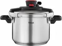 Clipso Stainless Steel Pressure Cooker 6.3 Quart, Induction , Secure locking System, One Hand System, Recipe Book Included 1