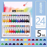 Watercolor Paint Set in Tubes Art Gouache Pigment 5ml 12/18/24/36 Colors for Art Student Painters Beginners 3