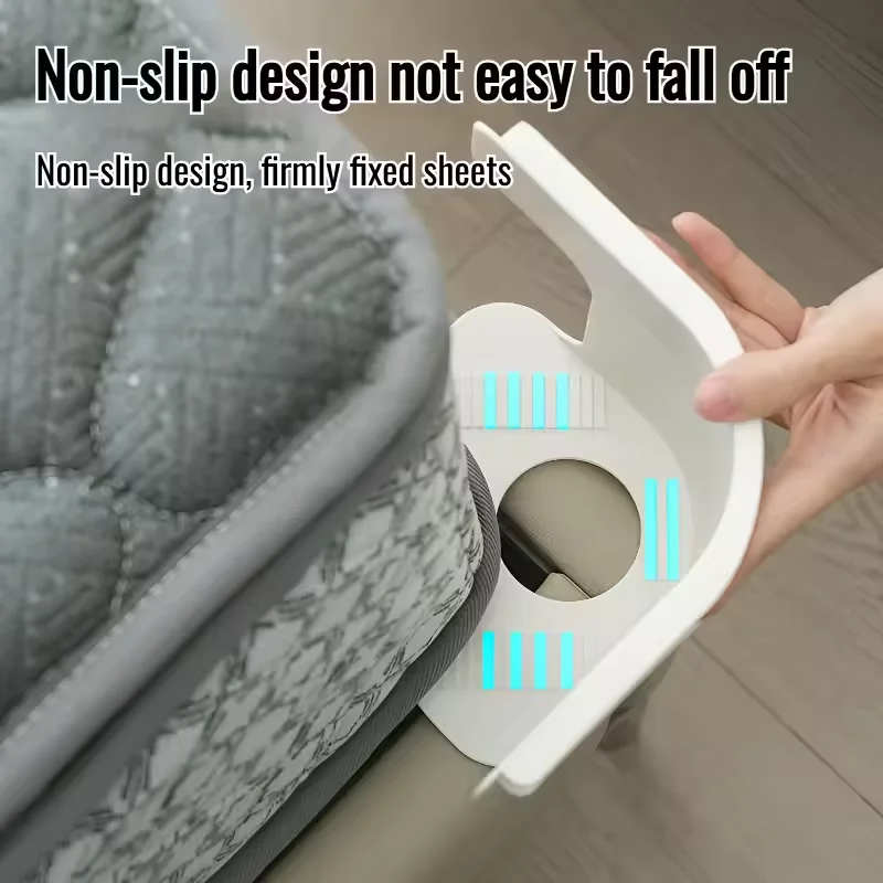 4PCS Non-Slip Bed Sheet Holder Clips Invisible No Pins Needed  Durable Plastic Bed Sheet Fasteners Anti-Slip Sheet Clips Secure 2