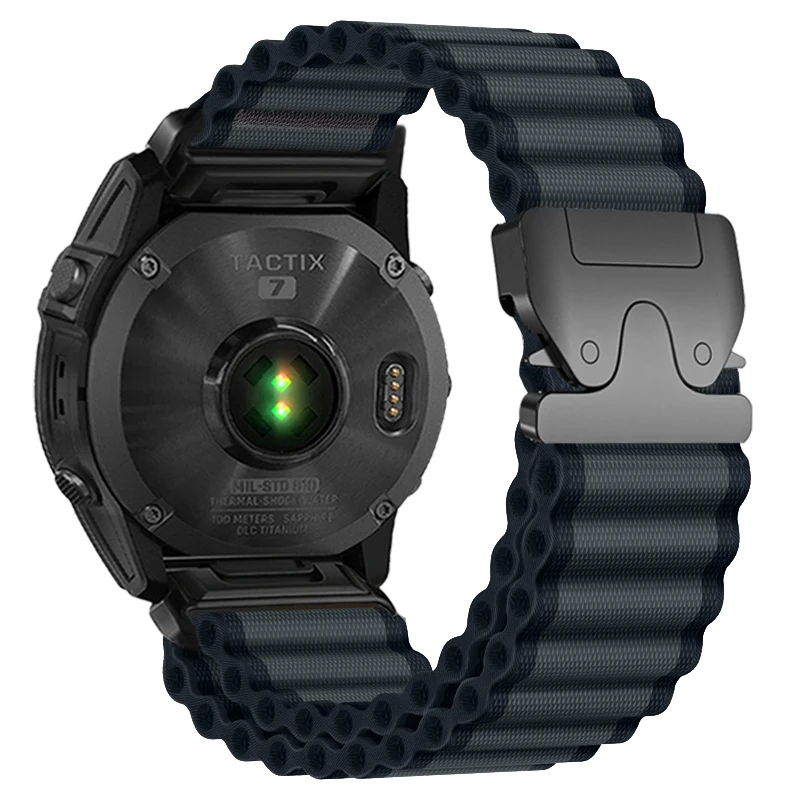 Woven Nylon QuickFit Watch Band - 20mm/22mm/26mm Adjustable Strap Bracelet