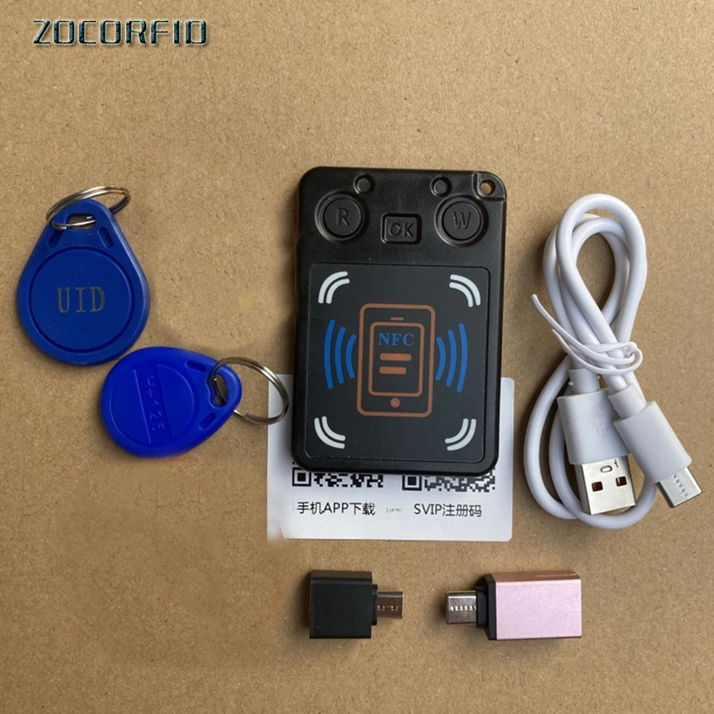 NFC-PM8 RFID Smart Chip Card Copier NFC Encryption Key Reader 13.56Mhz ...