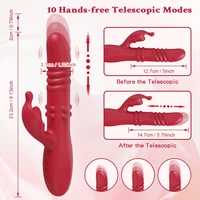 Leistungsstarke Kaninchen Vibrator Für Frauen G-punkt Teleskop Rotierenden Klitoris Vagina Stimulator Weibliche Masturbator Für Erwachsene Sexy Spielzeug 6