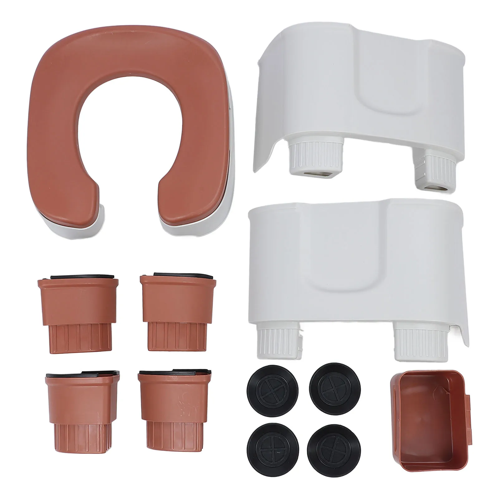 Mobile Toilet Portable Shower Stool Folding Commode Chair Non Slip Strong Load Bearing Capacity Easy Installation for Bedroom 5