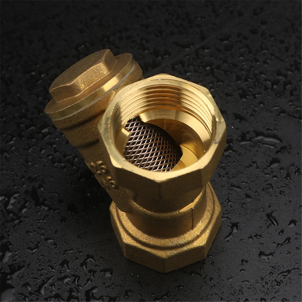 Y-shaped Brass Filter Thickened Pressurized Water Purification Heating Pipe Central Air Conditioning Filter Tennis Valve