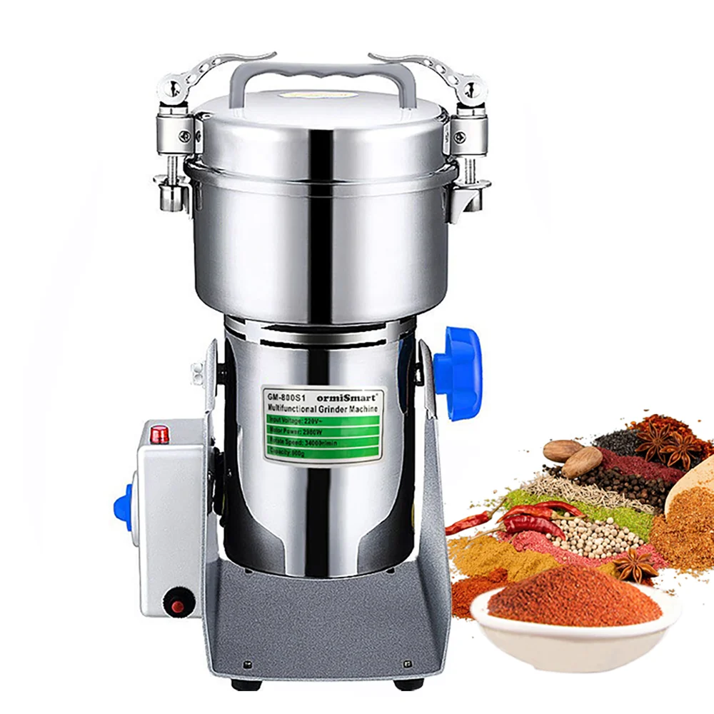 Grains Grinder 800g Swing Type Spices Grinder Hebals Cereals Coffee
