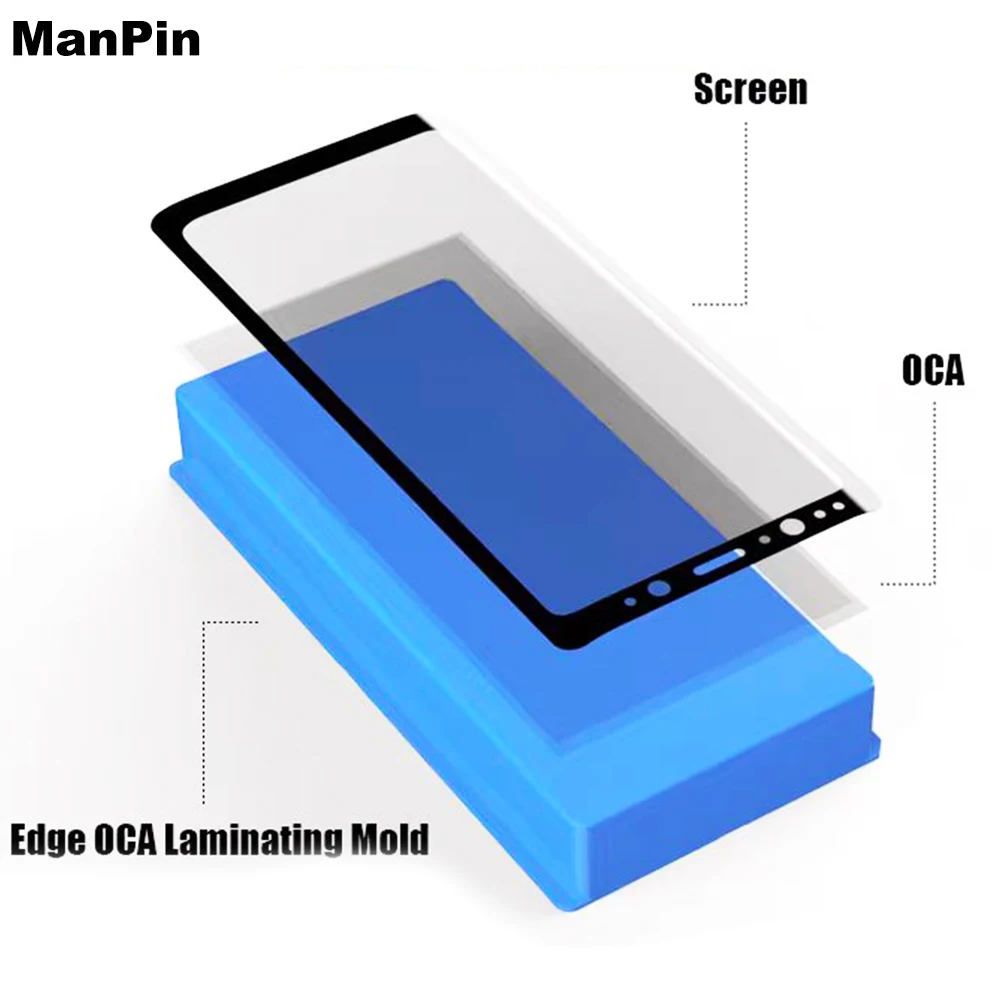 3K Universal OCA Laminieren Pad Matte Oberfläche Bindung Form Für Rand Gebogene LCD Screen Display Ersetzen Handy Reparatur werkzeug