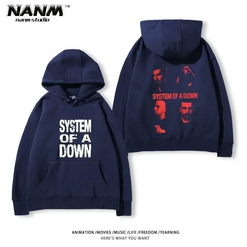 System of A Down Band Hoodie Women's Autumn/Winter American Rock Retro Casual Top Street Fashion 2024 2