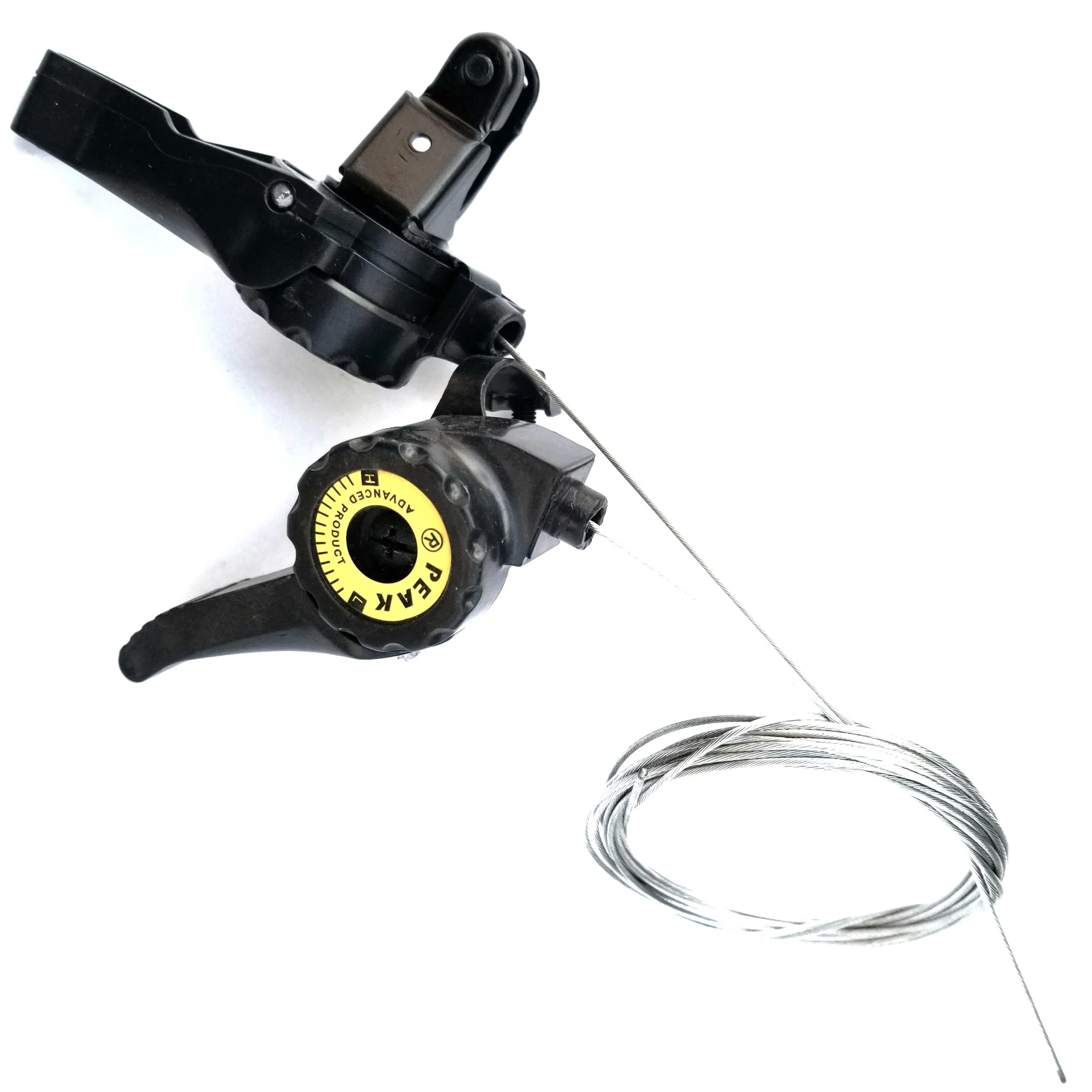 Description Picture 5 of item1 Pair 3x5/6/7 Speed MTB Bike Thumb Shifter Top Mount Shifters with Inner Cable Mountain Road Bikes Thumb Gear Shifter Lever