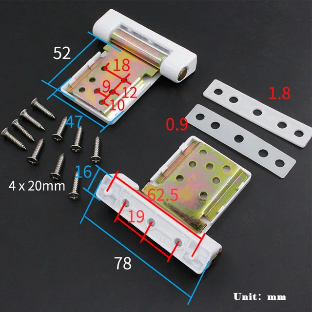 Brand New High Quality Material Practical Use Druable Doors Hinge Flag Aluminum Alloy High Security Left Right 2