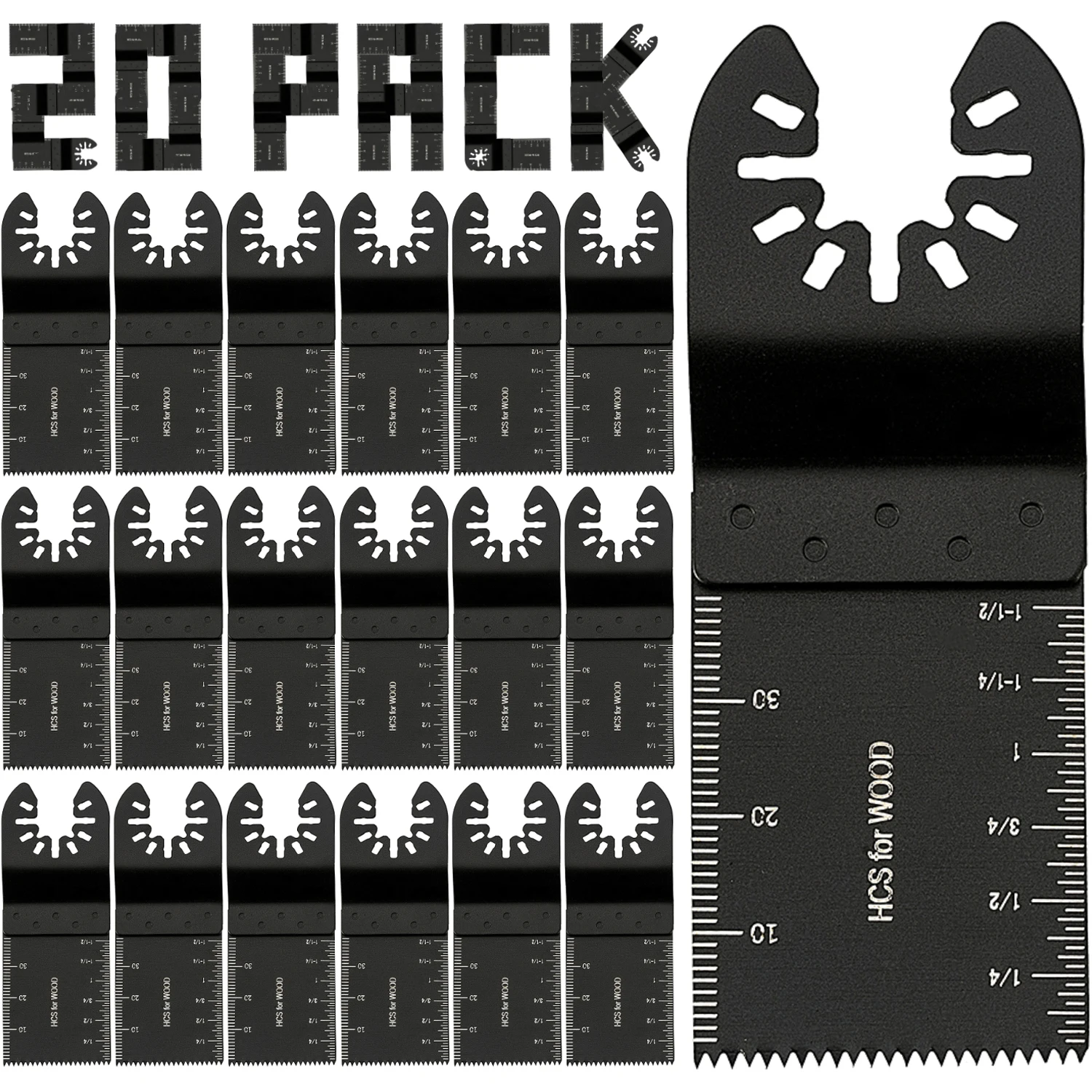 Versatile Oscillating Multi-Tool Blades for Cutting Wood, Metal, and Plastic