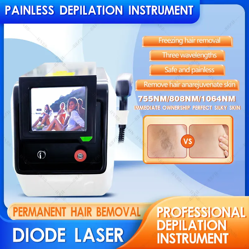 

Factory Price Permanent Hair Removal Laser Machine 808nm 755nm 1064nm Diode Laser Hair Removal 808nm Home Laser Hair Removal