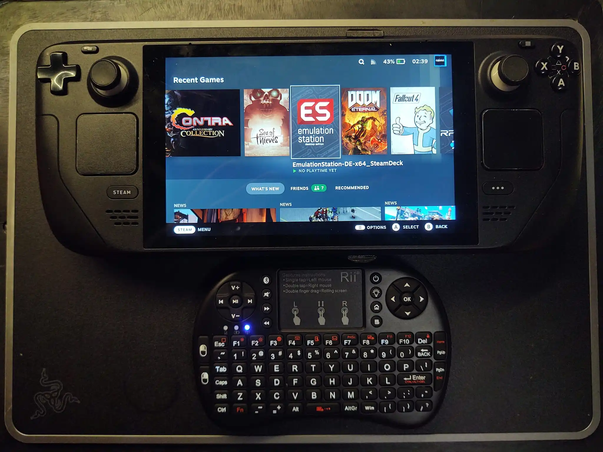 SteamDeckMiniWirelessBluetoothKeyboardSteamDeckBlacklit