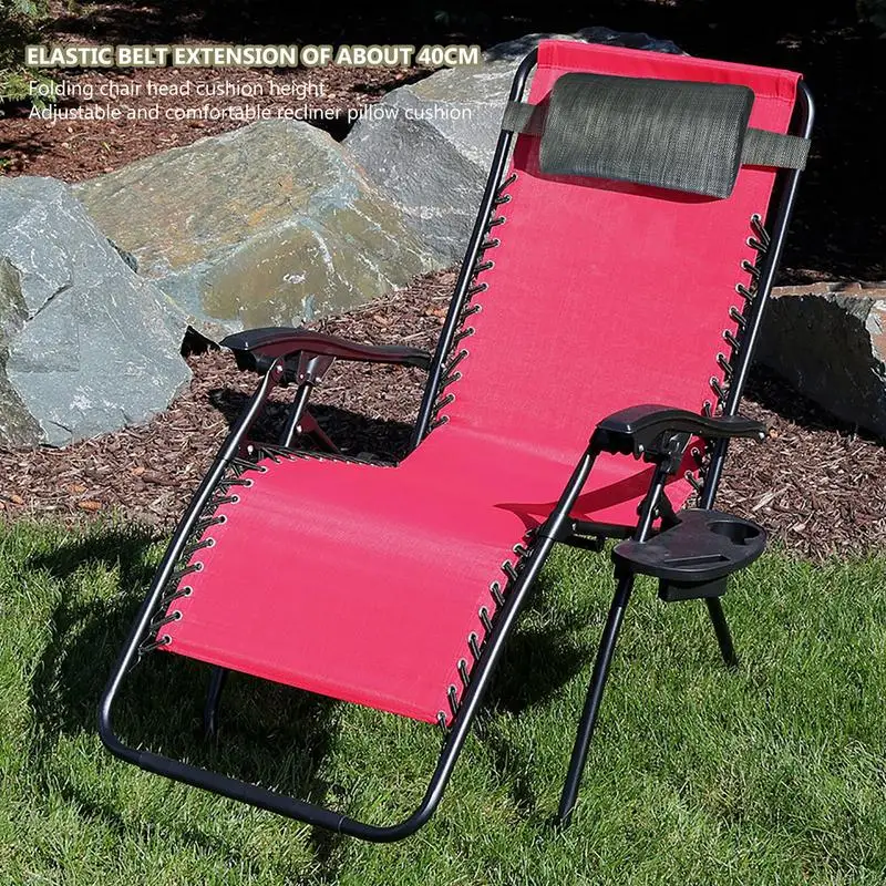 Lounger Pillow Outdoor Garden Chaise Pool Lounge Chairs Sponge Pillow Comfortable Anti-weight Headrest Neck Support Pillow 5