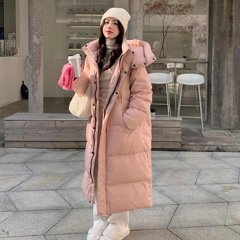 Winter Oversized Puffer Jacket Women Thick Warm Long Parkas New 2023 Korean  Loose Long Sleeve Hooded Bubble Coats - AliExpress