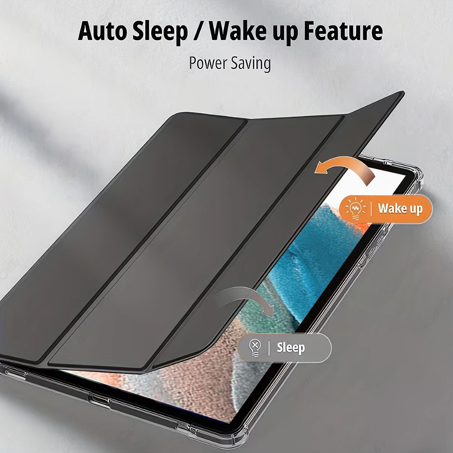 Flip Smart Cover with Transparent Back Shell and Auto Wake/Sleep