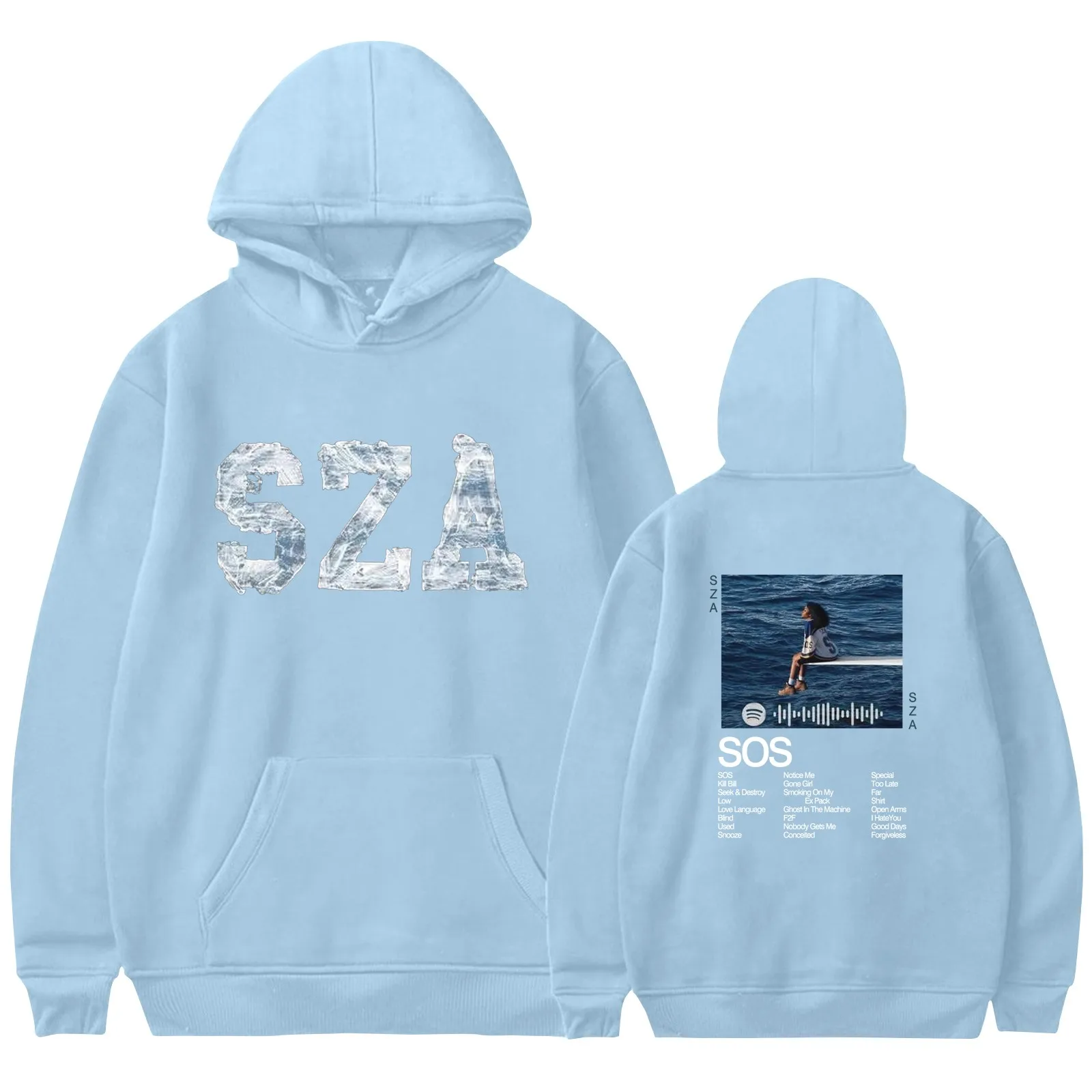 y2k Japan Style SOS Print Women's Hoodie, Long Sleeve Casual Daily Wear Regular 2024 Women Hoodie Fall Winter Sudadera de mujer 5