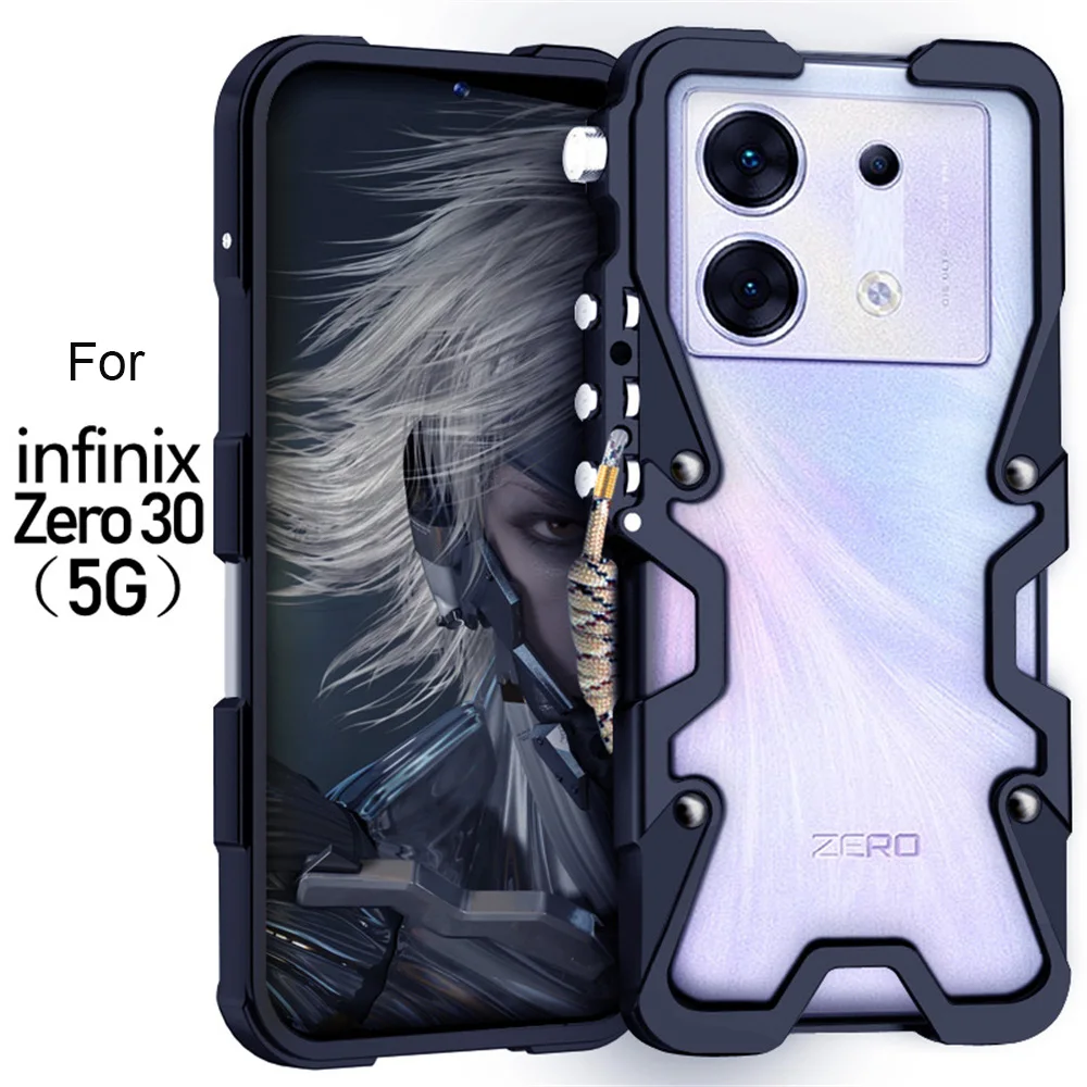 Custodia Paraurti In Metallo Di Alluminio Di Lusso Per Custodia Infinix Zero 30 Custodia Antiurto Ultra Leggera Per Custodia Infinix Note 40 Pro + Plu