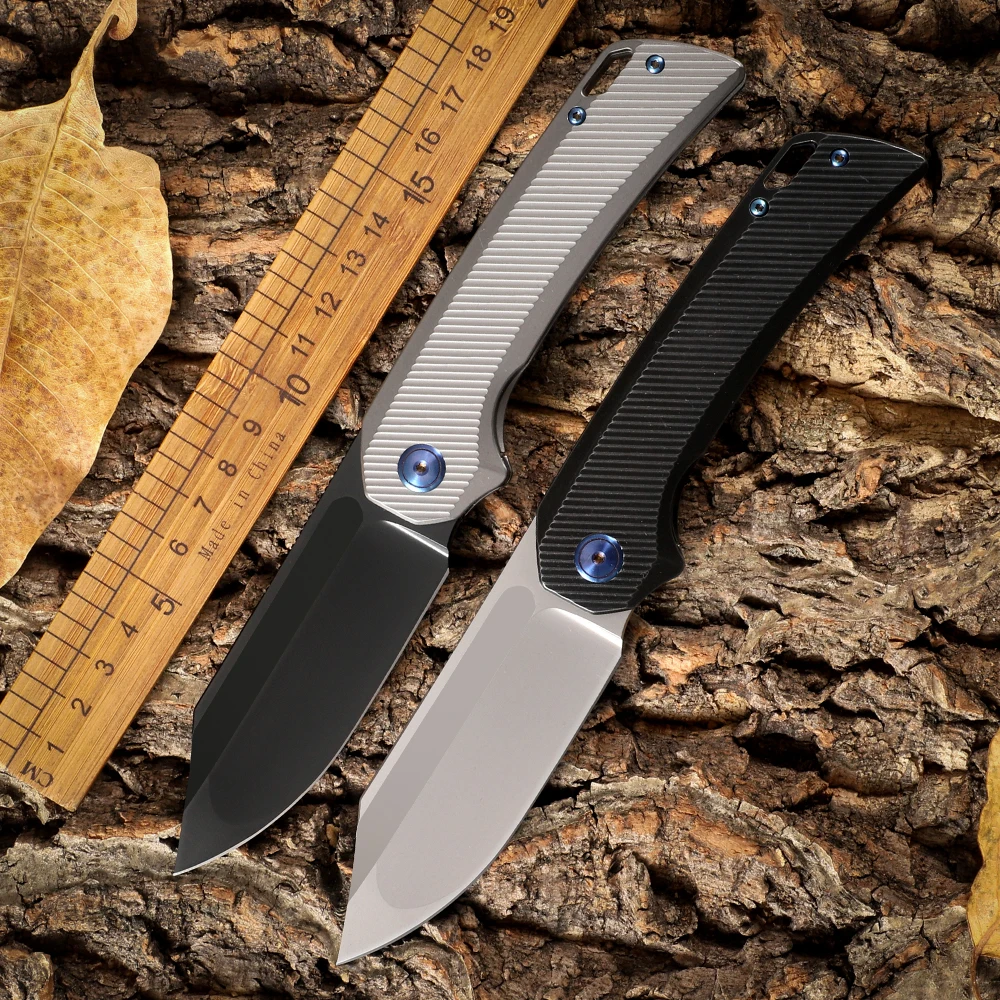 

Wing Loong folding knife M390 blade titanium aluminum handle camping outdoor fishing hiking fruit tactical kitchen survival EDC