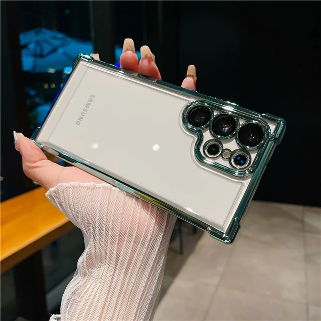 Luxury Transparent Plating Frame Phone Case - Premium Protective Cover