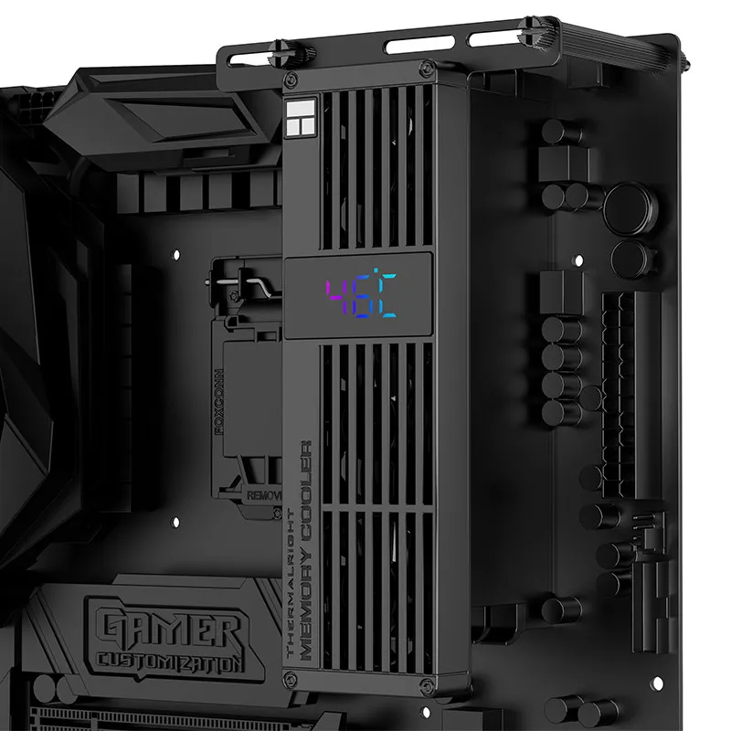 Thermalright MC-3 디지털 디스플레이 버전 메모리 스틱 공냉식 방열판 무소음 PWM 온도 제어 트리플 팬 B4010*3