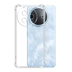 Clear Silicone Shockproof Airbag Phone Case Cover for Vivo Y300i 5G (Shockproof)