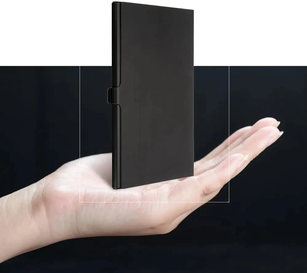 Aluminum Storage Box for Nano SIM Card And pin iphone card holder,digital accessories storage bag
