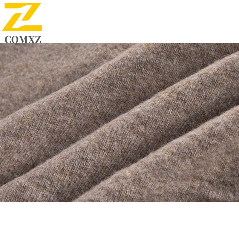 COMXZ 2025 New Men Women Sweater Spring Autumn Loose Slim-Fit Versatile Warm Base Layer Casual Waterproof and Windproof Jacket