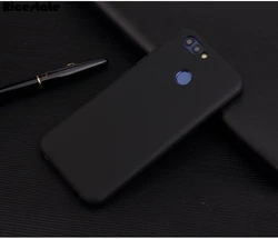 Premium Huawei Y9 2018 Clear TPU & Solid Color Silicone Back Cover for Y9 2018 (Black)