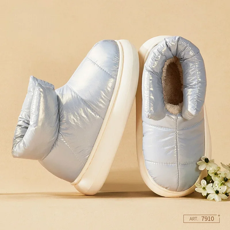 Women Snow Boots Cute Plush Cotton Shoes Female Winter Boots Outdoor Non-slip Light Down Leisure Women's Snow Boot Platform Keep Warm Footwear