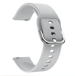 20mm Silicone Smart Watch Strap - Durable Watchband Bracelet for 20mm (GRAY)