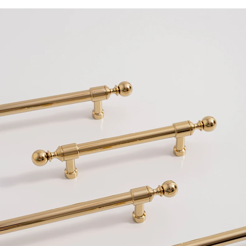 wardrobe handle gold brass long pull design