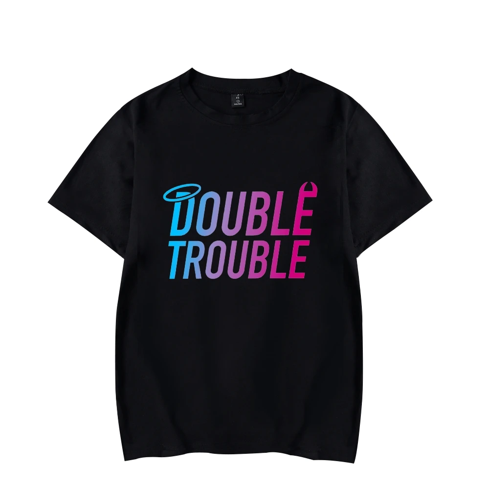 

Stokes Twins Merch Tshirt Double Trouble Logo Crewneck Short Sleeve Tee Men Women T-shirt 2022 Casual Style Fashion Clothes