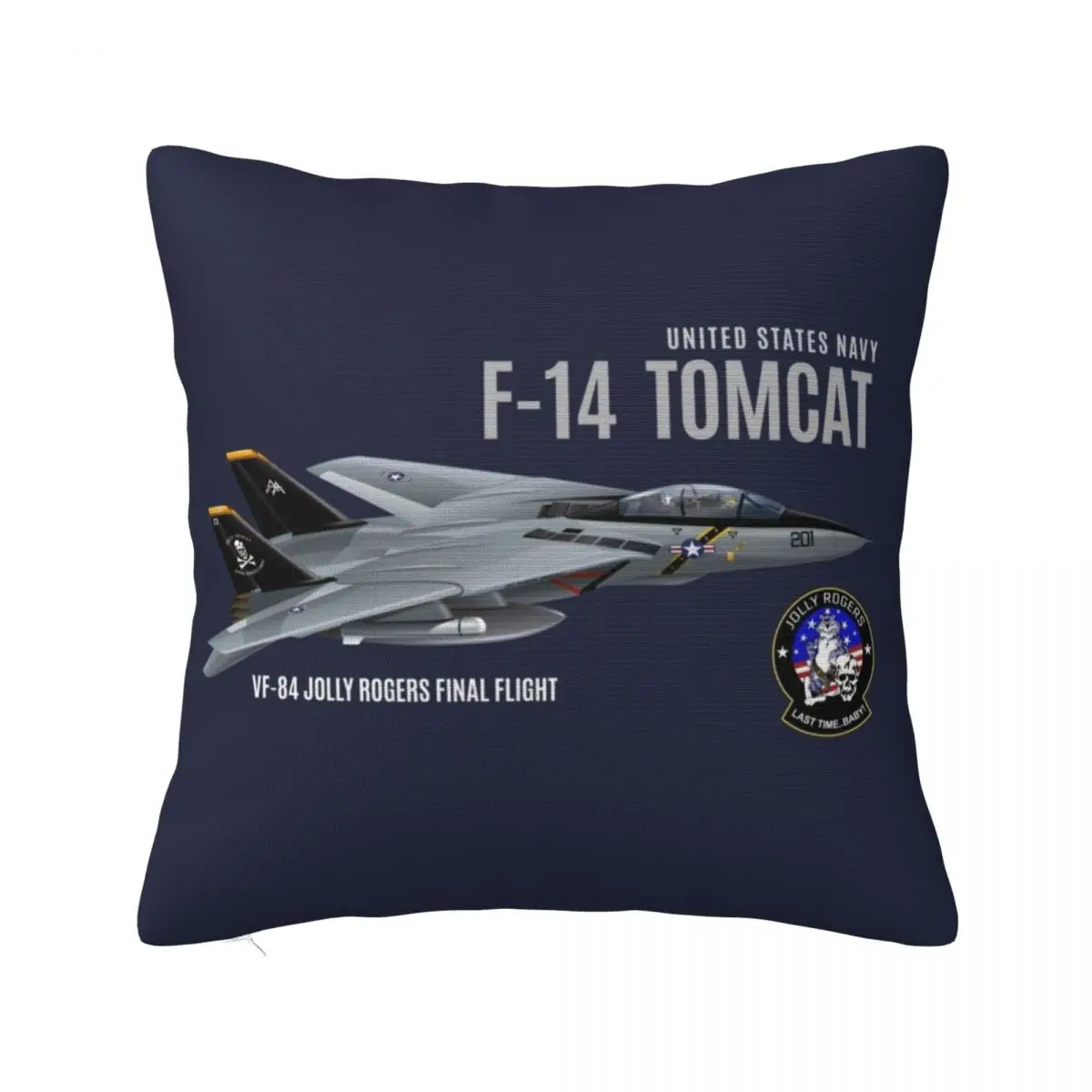 

F-14 Tomcat - Jolly Roger Роскошная диванная подушка, декоративная наволочка, рождественские Подушки
