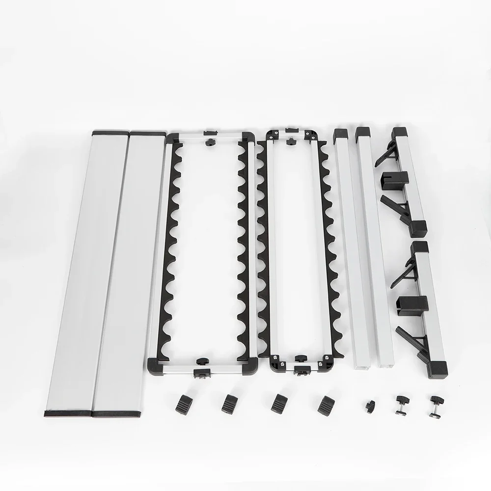 Angelrutenhalter, 24-Ruten-Rack, vertikaler Stangenhalter, Aluminiumlegierung, für Garage, Angelruten-Ausstellungsständer, fester Rahmen – Detail 16