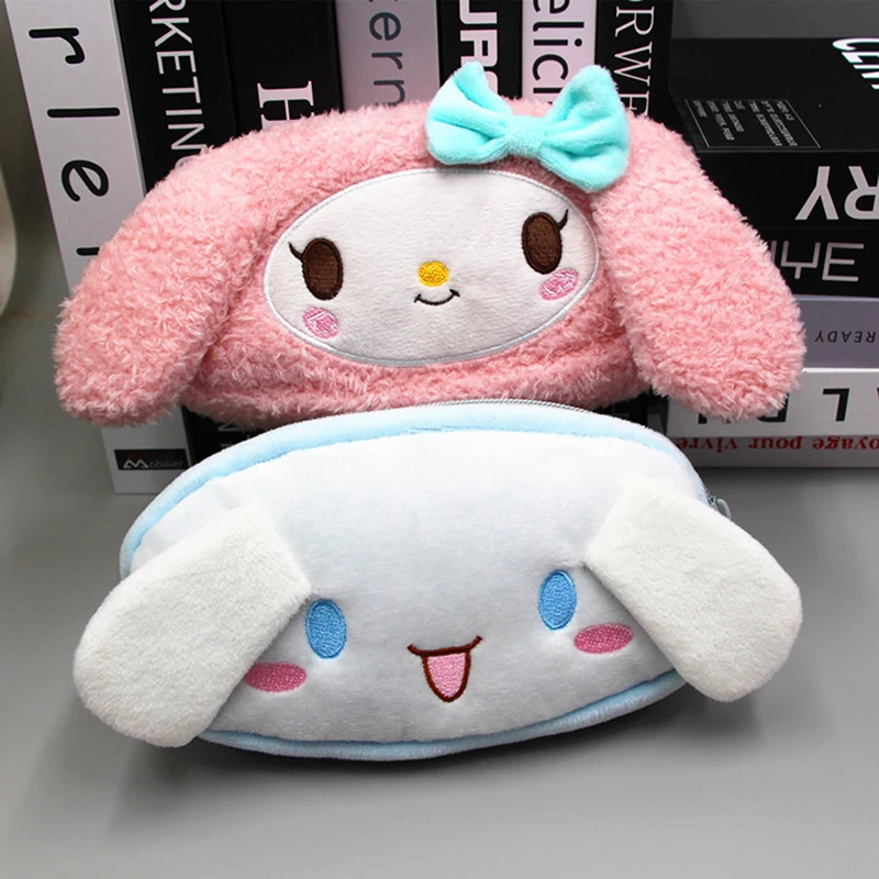 Plush Pencil Cases For Girls Kawaii Stationery Pencilcase Trousse Scolaire Game Large Capacity Pencil Bag Estuches