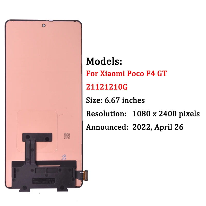 タッチ交換！ PCG プロモ Xiaomi Poco f4 gt,6.67
