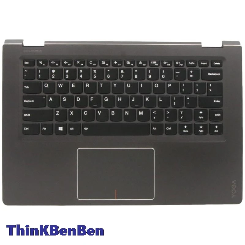 Caixa Superior do Teclado Inglês dos Eua Tampa do Escudo do Palmrest para Lenovo Yoga 510 14isk 14ikb 14ast Flex4 1435 1470 1480 5cb0l66081