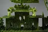 10.6" China Hand Hollow Carved 100% Natural Jade Dragon statue Dragon Boat 4