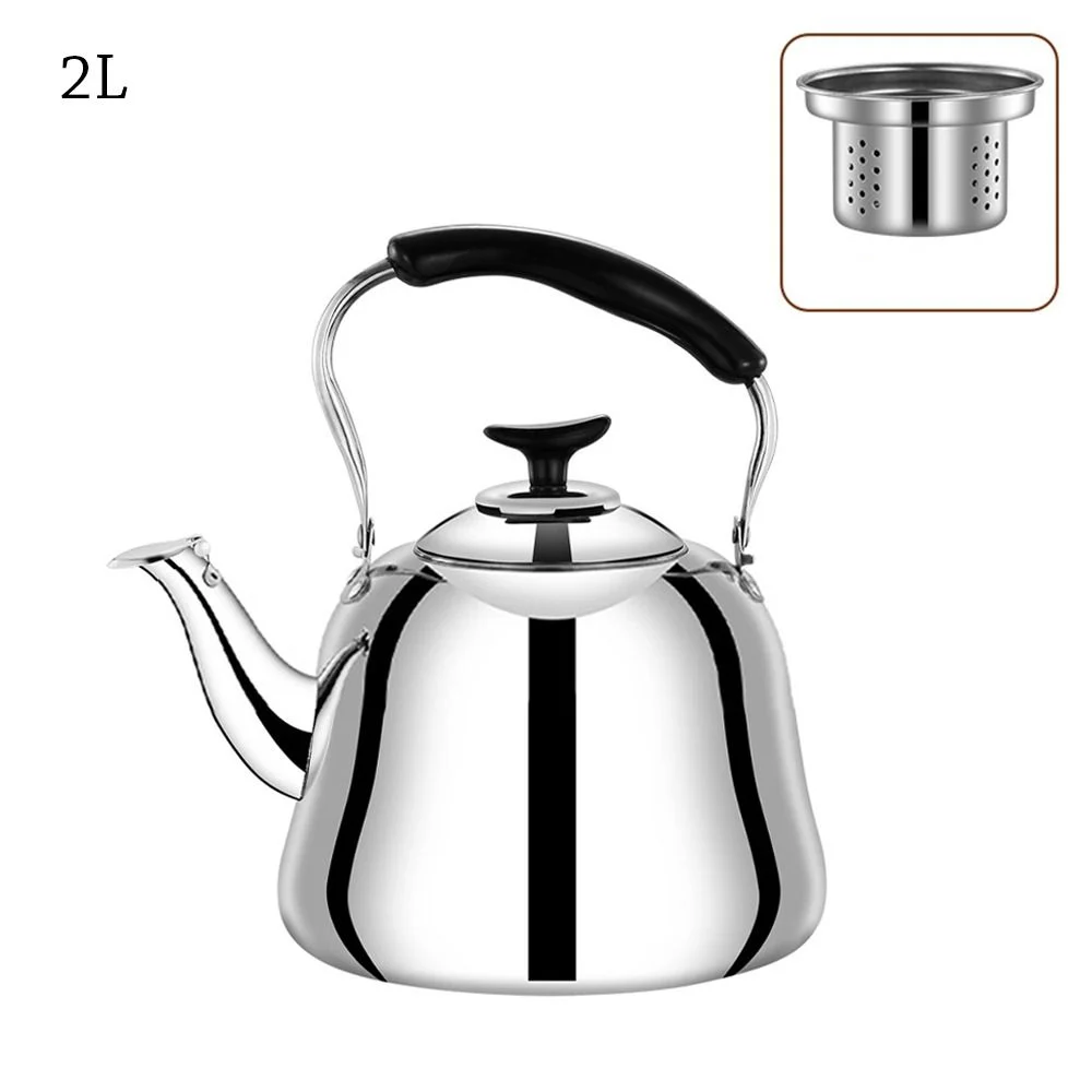 Premium Stainless Steel Whistling Teakettle with Fast-Heating Base and Large Capacity