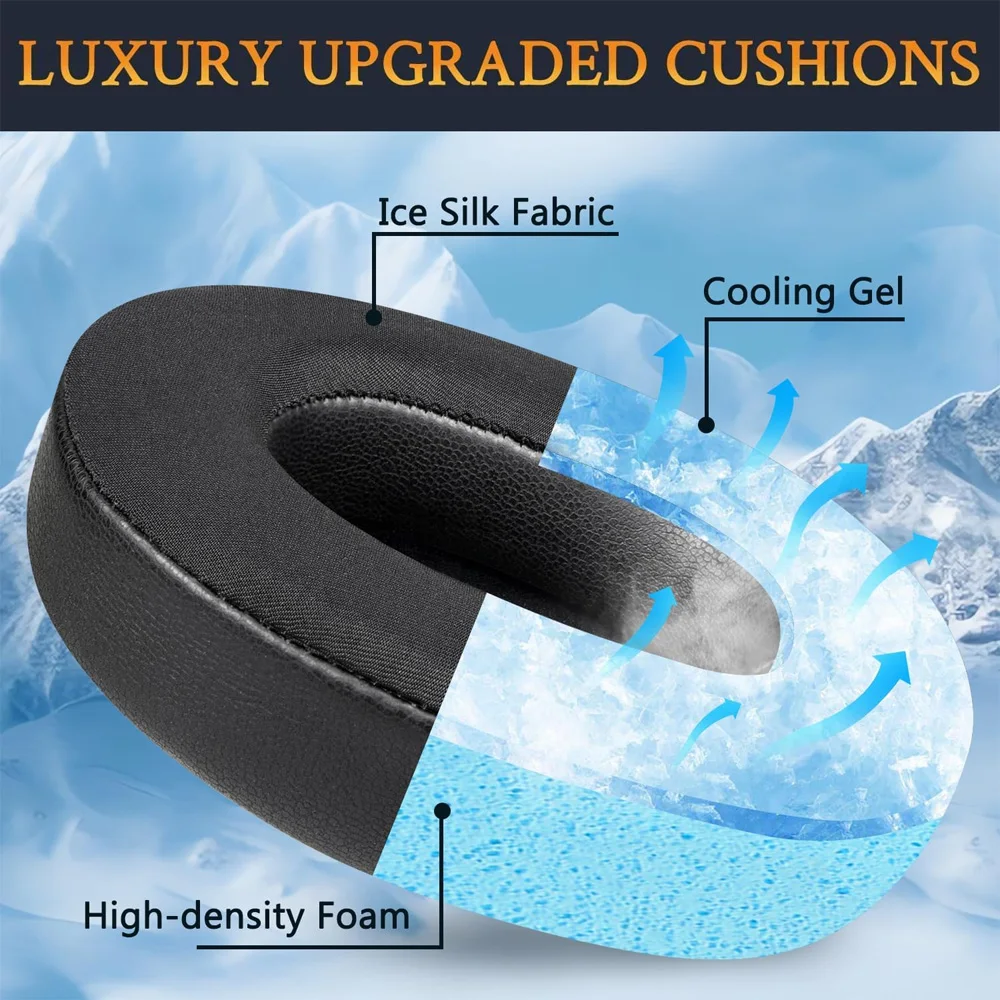 Earphone pads For Microsoft Xbox Series X/S One PC replacement Earpads headphones Earmuffs Mesh Memory Covers Sponge Protein