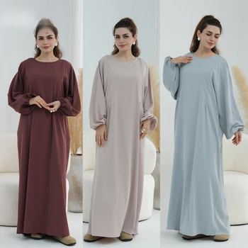 Ramadan Breast Feeding Outfit Abaya Dubai Kaftan Muslim Long Dress Ramadan Eid Prayer Islamic Clothing Women Nursing Abaya