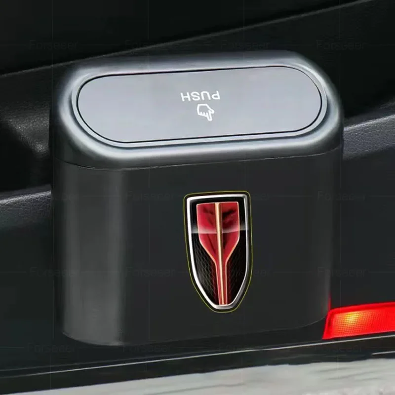 Car trash can storage box Car Pressing Type trash can For Hongqi H5 H6 H9 HS5 HS7 H7 HS3 EHS9 HQ9 E-HS3 E-QM5 Hongqi Accessories