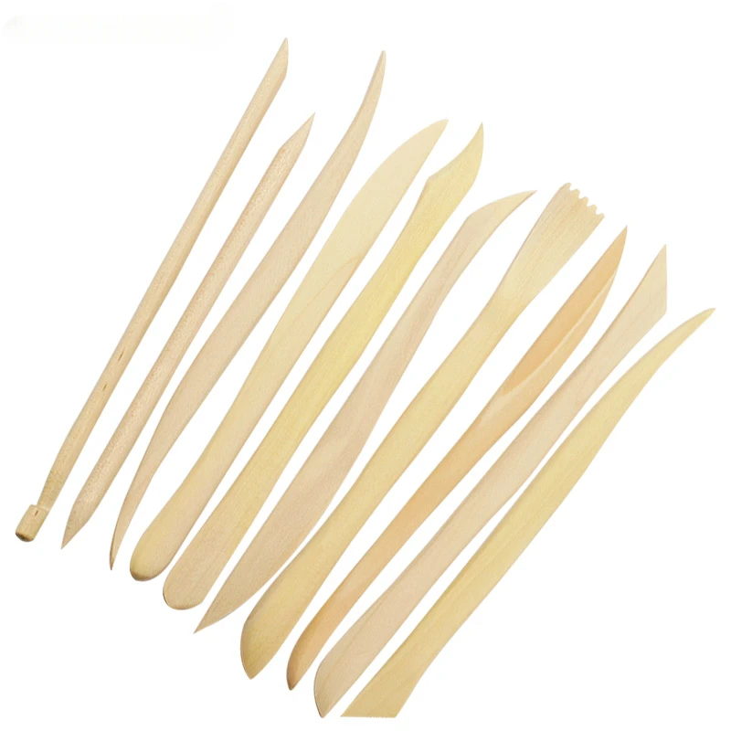 Clay Sculpting Set Wax Carving Pottery Tools Carving Sculpture Knife Plastic Shaper Polymer Modeling Clay Tools DIY Crafts 10Pcs polymer clay tools,pottery sculpting tools,clay sculpting tools,pottery tools,clay craft tool