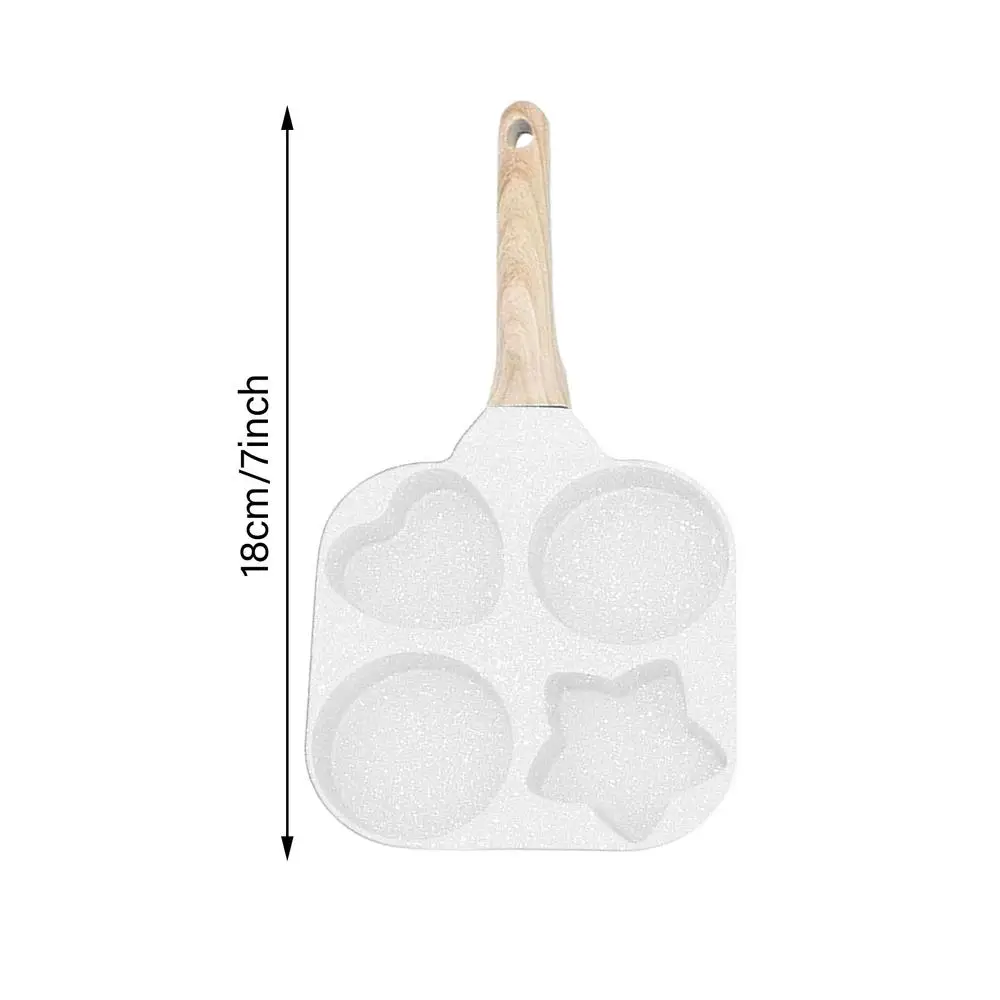 4-Hole Frying Pot Pan Thickened Omelet Pan Non-stick Egg Pancake Steak Pan Cooking Egg Ham Pans Breakfast Maker Cookware Pan