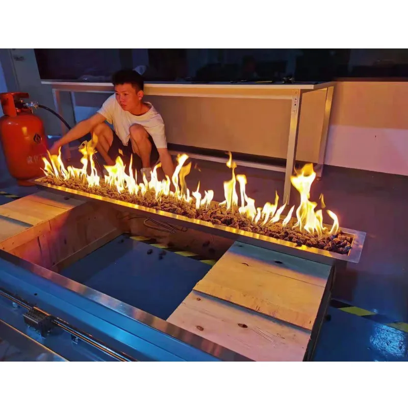 to door outside 1500mm length natural gas LGP gas fireplace burner