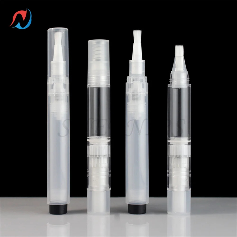 3 Pack 5 ML Empty Nail Oil Twist Pen Reusable Cosmetic Container Lip Gloss  Brush Applicators Eyelash Liquid Tubes