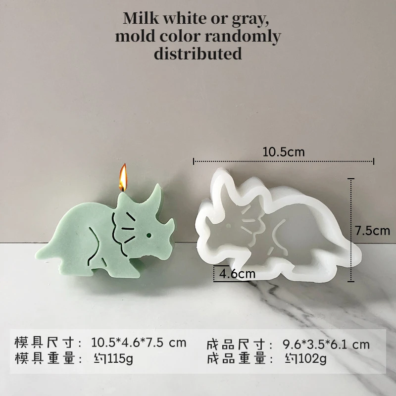 Dinosaur-Themed Silicone Molds for Aromatherapy & Resin Crafts